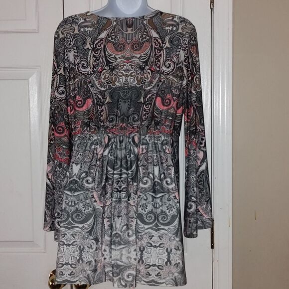 Boston Proper embellished collar tunic Sz L - Picture 5 of 6
